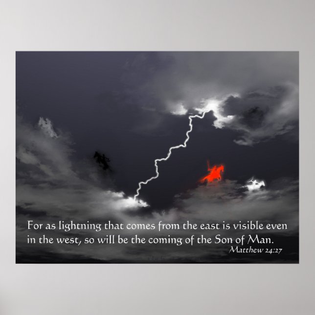 Pôster Por como Relâmpago (Frente)