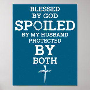 Poster Por Deus Abençoado Marido Mimado Protegido