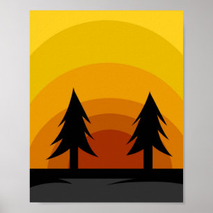 Poster pôr do sol