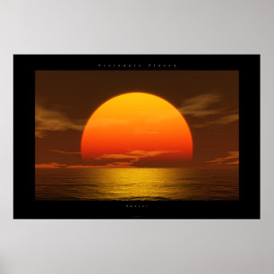 Poster por do sol