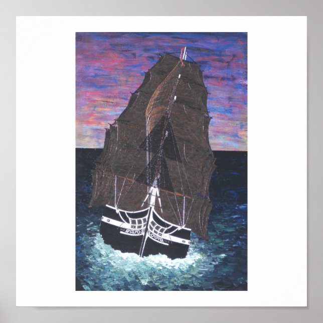 Poster Pôr do sol a Constituição (Frente)