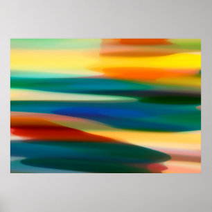 Poster Por do sol abstrato