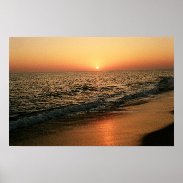 Pôster pôr do sol Algarve (Frente)