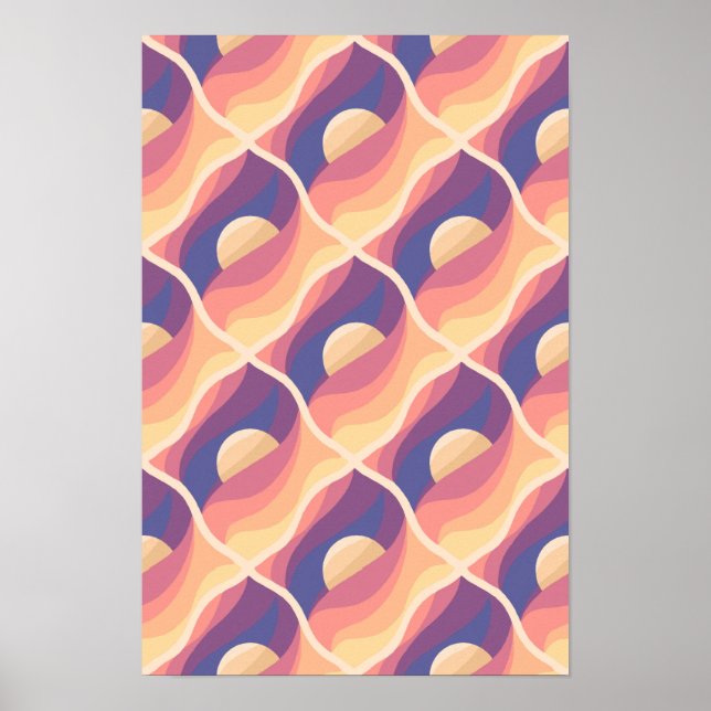 Poster Pôr do Sol Boho (Frente)