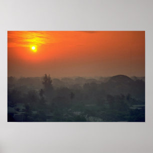 Poster Por do sol bonito: Banguecoque, Tailândia