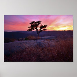 Poster Pôr do sol da montanha Bear NY