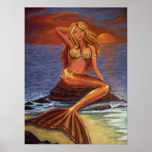 Poster Por do sol da sereia