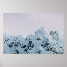 Poster pôr do sol das montanhas