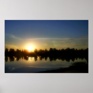 Pôster Por do sol de agosto