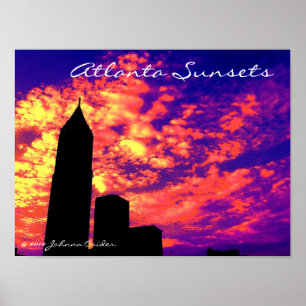 Pôster Pôr do sol de Atlanta