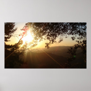 Pôster Por do sol de Califórnia