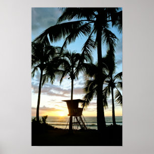 Pôster Por do sol de Haleiwa