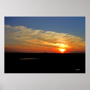 Poster Por do sol de Kansas