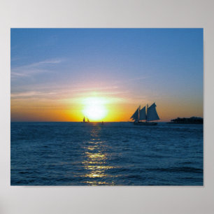 Pôster Por do sol de Key West