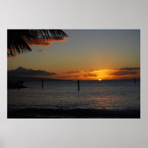 Pôster Por do sol de Maui
