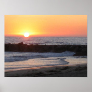 Poster Por do sol de Newport