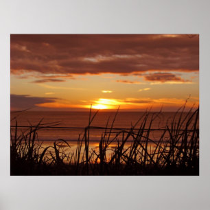Poster Por do sol de Nova Zelândia