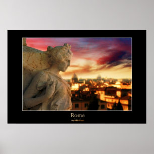Pôster Por do sol de Roma