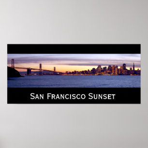 Pôster Por do sol de San Francisco