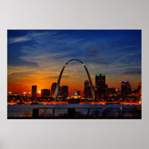 Pôster Por do sol de St Louis