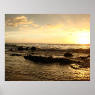 Poster Por do sol: deixar de funcionar das ondas