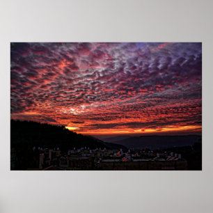 Poster Por do sol do Monte Herzl