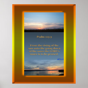 Pôster Por do sol do nascer do sol