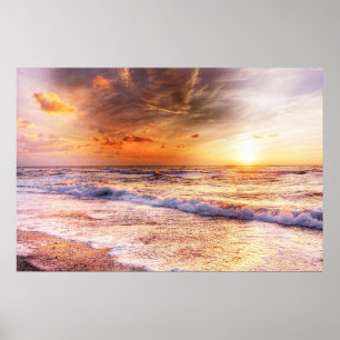 Poster Por do sol do pêssego
