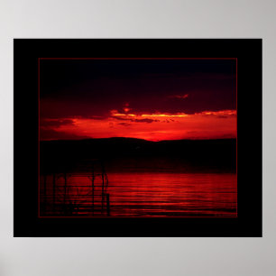Poster Por do sol em Balaton