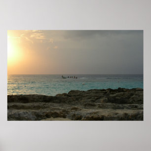 Pôster Por do sol em Cozumel