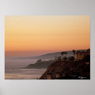 Pôster Por do sol em Dana Point