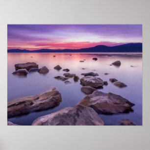 Pôster Por do sol em Lake Tahoe
