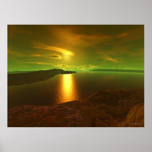Poster Por do sol estrangeiro