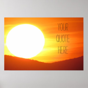Pôster Por do sol grande