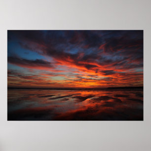 Poster Pôr do sol infinito