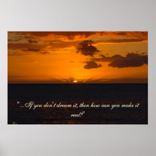 Pôster Por do sol inspirado