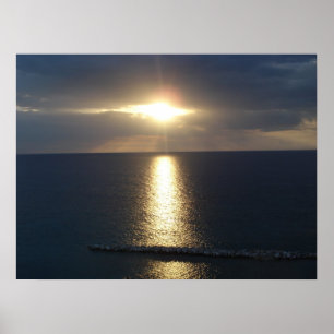 Pôster Por do sol jamaicano
