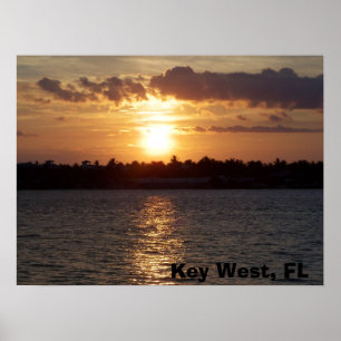 Pôster por do sol Key West, FL