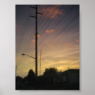 Pôster Por do sol Louisville KY e telefone pólo