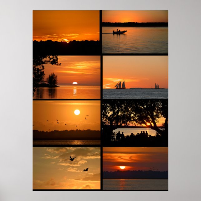 Poster Pôr do Sol Majestoso  (Frente)