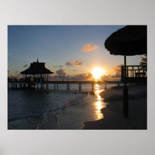 Pôster Por do sol Maldives