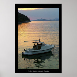 Poster Por do sol na baía de Cavtat