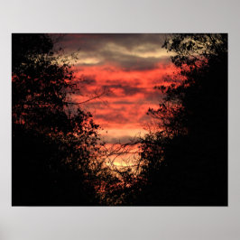 Poster Por do sol na fuga Poughkeepsie do trilho