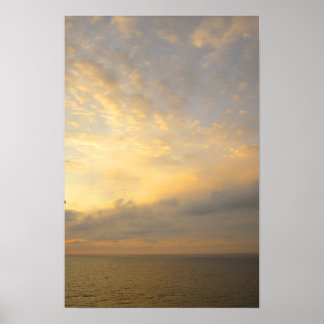 Poster Pôr do Sol no Alasca - Paisagem Costeira