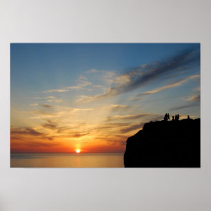 Pôster Por do sol no Capo Caccia, Alghero, Sardinia,
