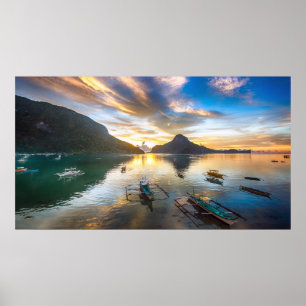Poster Por do sol no EL Nido