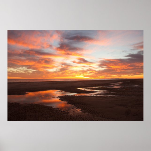 Pôster Pôr Do Sol No Mar De Cortez (Frente)