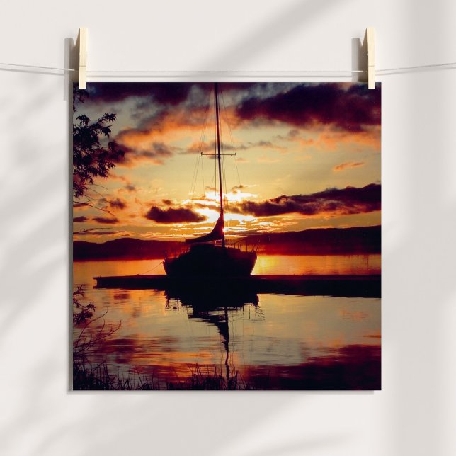Poster Pôr do sol no Rocky Point (Rocky Point Sunset Poster)