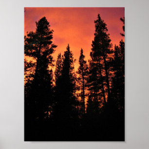 Poster Pôr do sol nos prados de Tuolumne, Yosemite, CA
