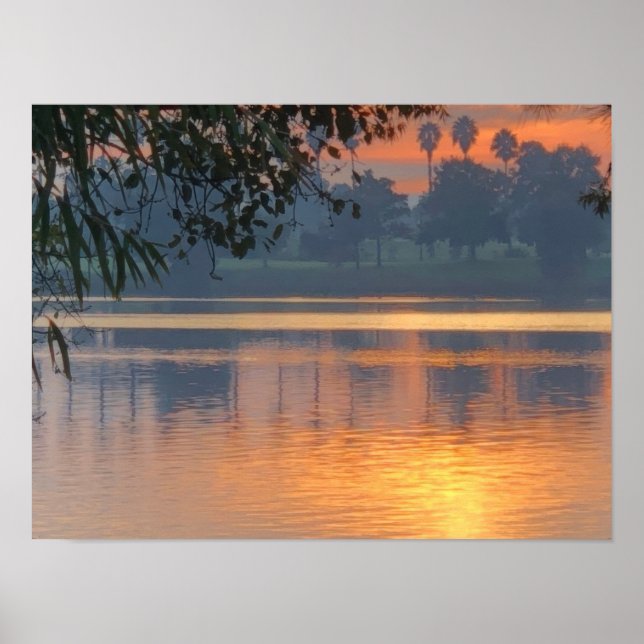 Poster Pôr do Sol Noturno (Frente)